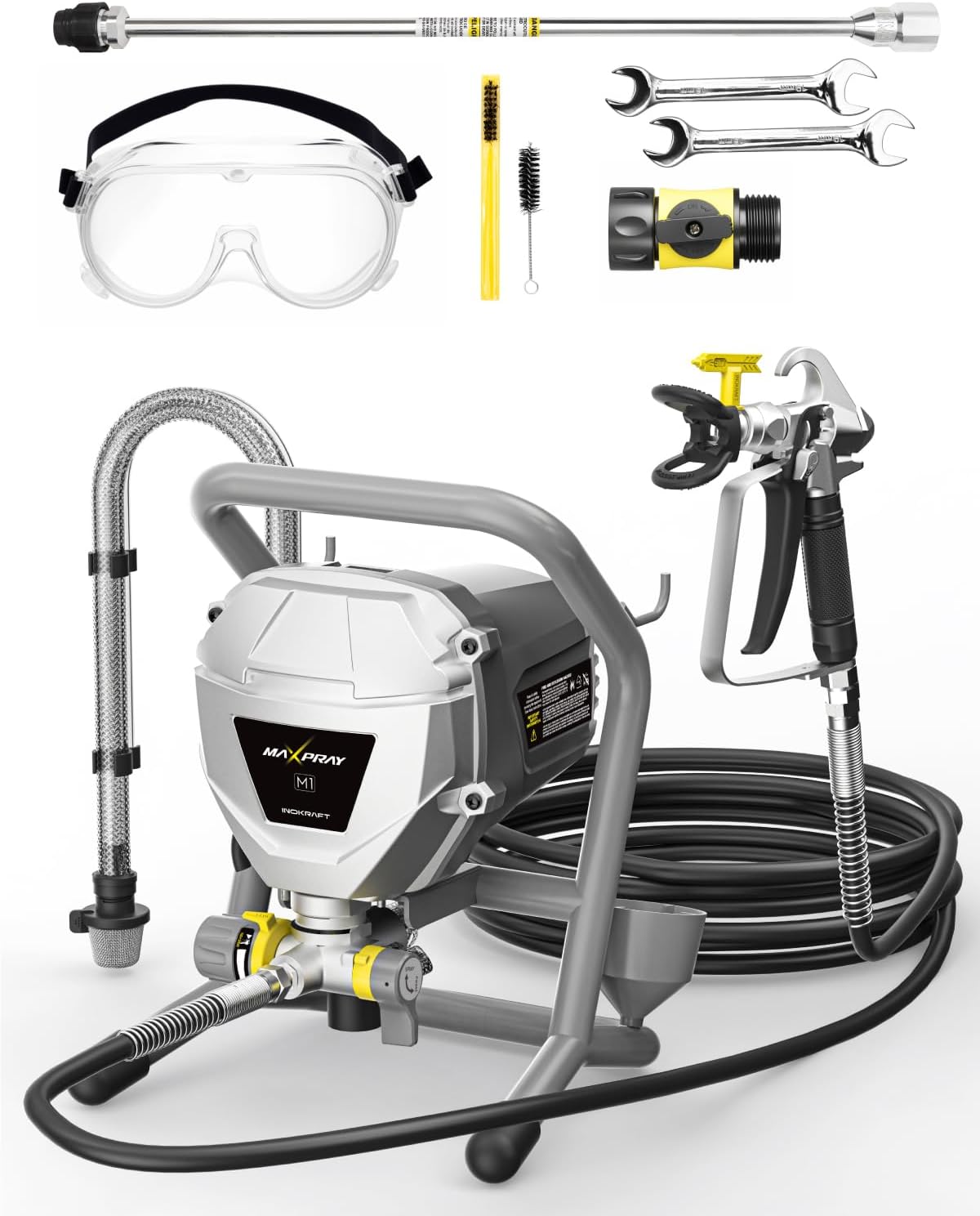 Paint Sprayer For Fence Deck - 3000 PSI 550W Airless Paint Sprayer