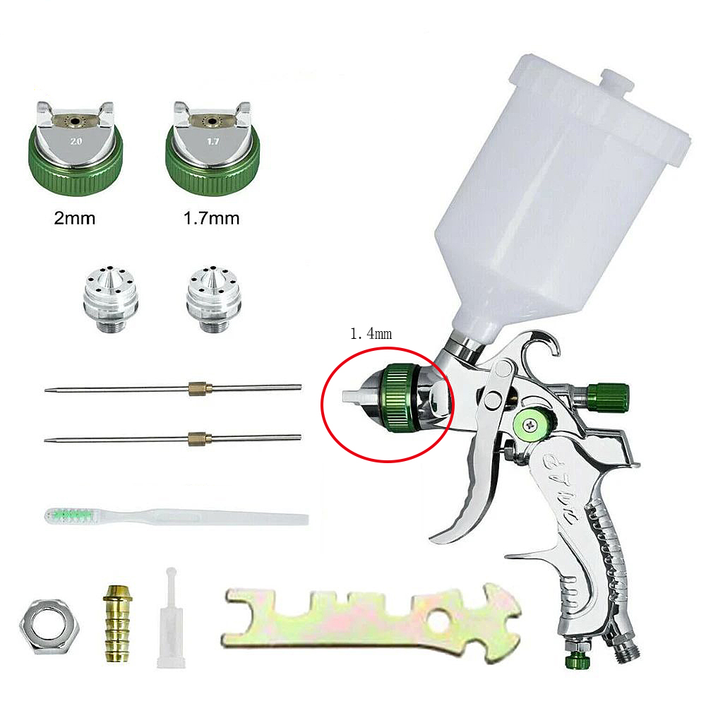 Hvlp Spray Gun Gravity Feed - WENXING Professional HVLP Spay Gun 0.8/1.0/1.4/1.7/2.0mm