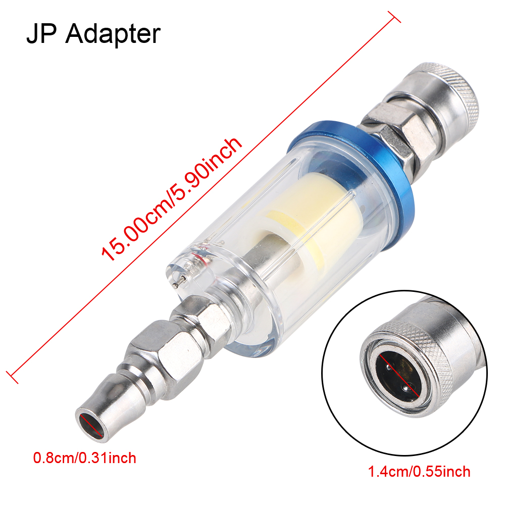 Spray Gun Air Compressor Kit - 1/4 Inch Thread Clear Water Trap
