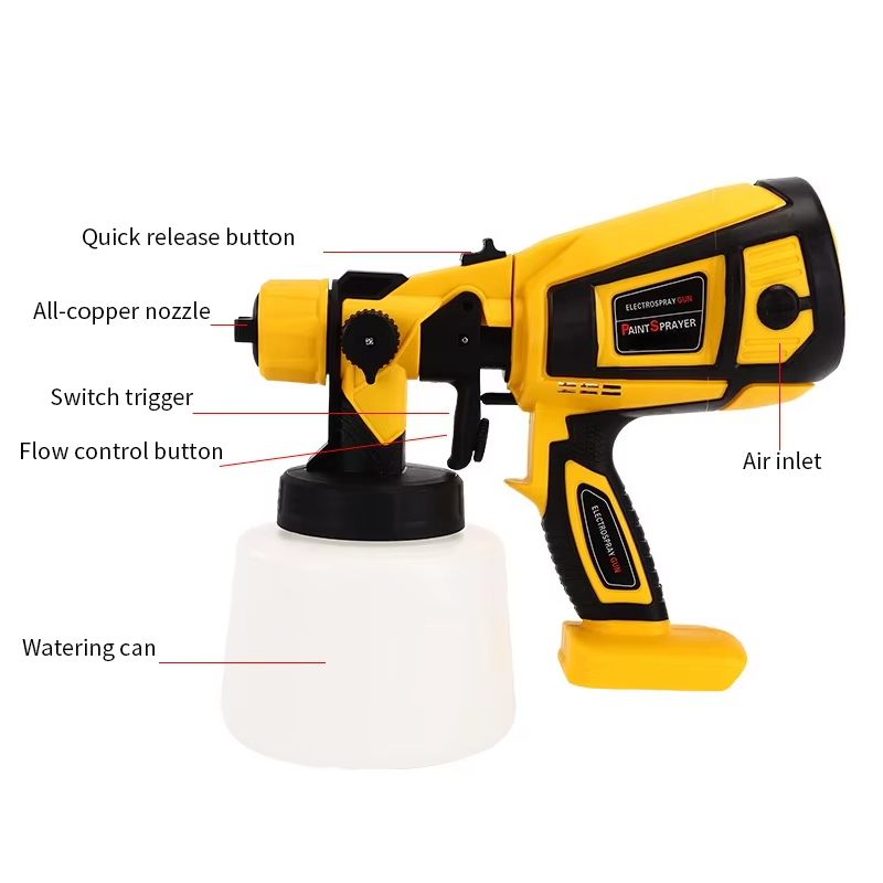 Electric Paint Sprayer 800W - 2pcs 800W Power Spray Gun Electric