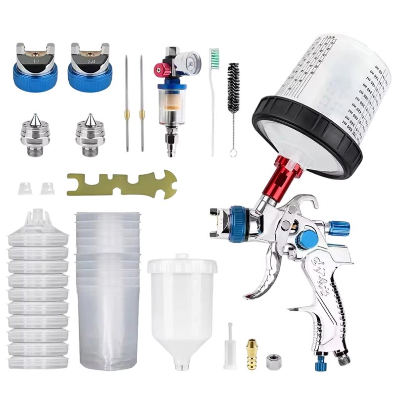 Spray Gun Cleaning Kit - Happy New- HVLP Spray Gun 1.4+1.7+2.0Mm