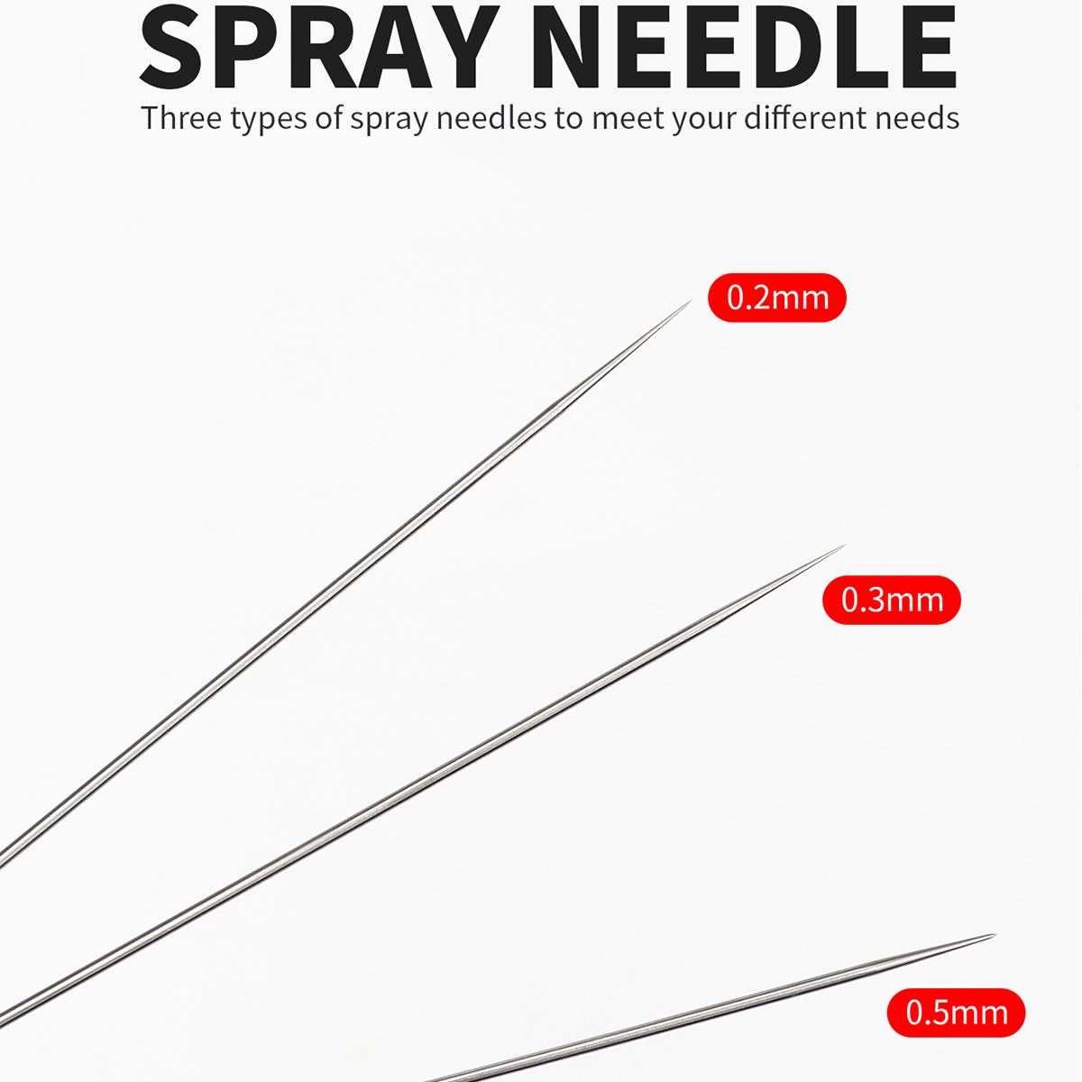 3pcs set 0.2/0.3/0.5mm Airbrus - Hvlp Spray Gun Gravity Feed recension och pris