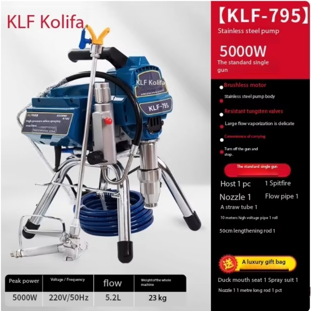 5000W Latex Paint Brushless Ma - Airless Paint Sprayer 3000Psi recension och pris