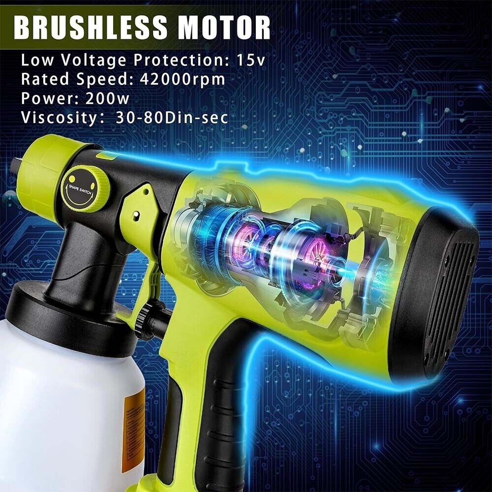 1000ml Cordless Electric Spray - Cordless Paint Sprayer 20V recension och pris