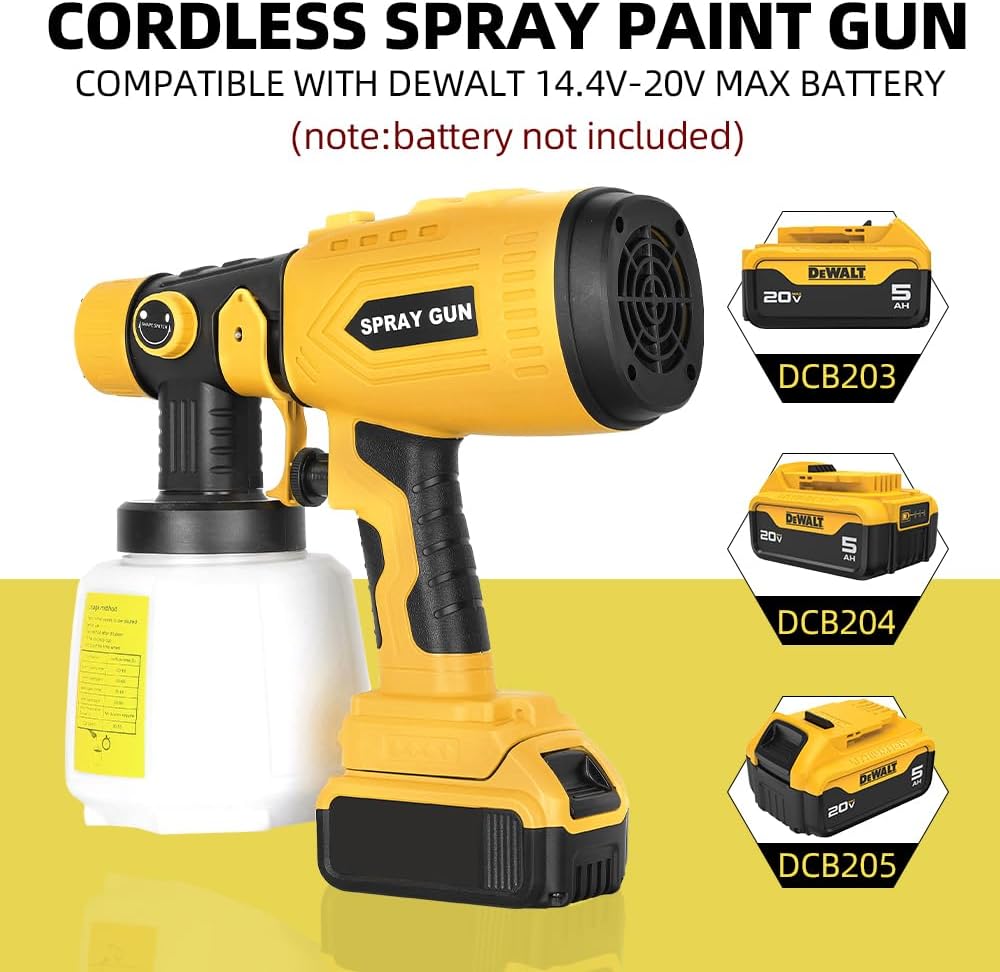 Paint Sprayer for Dewalt 20V M - Cordless Paint Sprayer 20V recension och pris