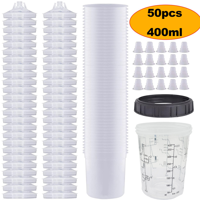 50Pcs/Set Spray Gun Paint Mixi - Hvlp Spray Gun Gravity Feed recension och pris