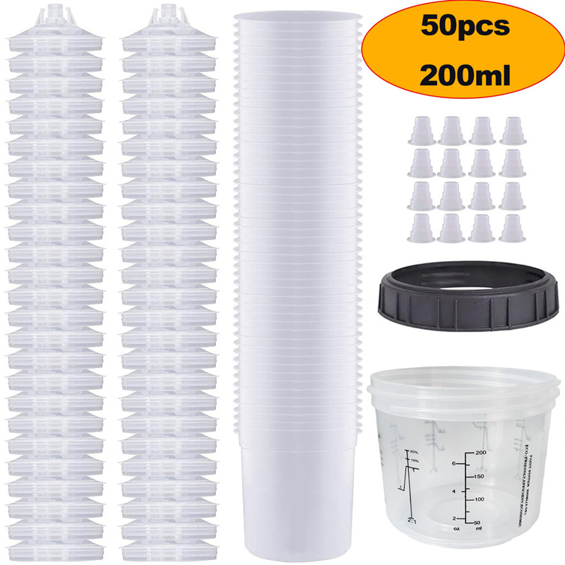 50Pcs/Set Spray Gun Paint Mixi - Hvlp Spray Gun Gravity Feed recension och pris