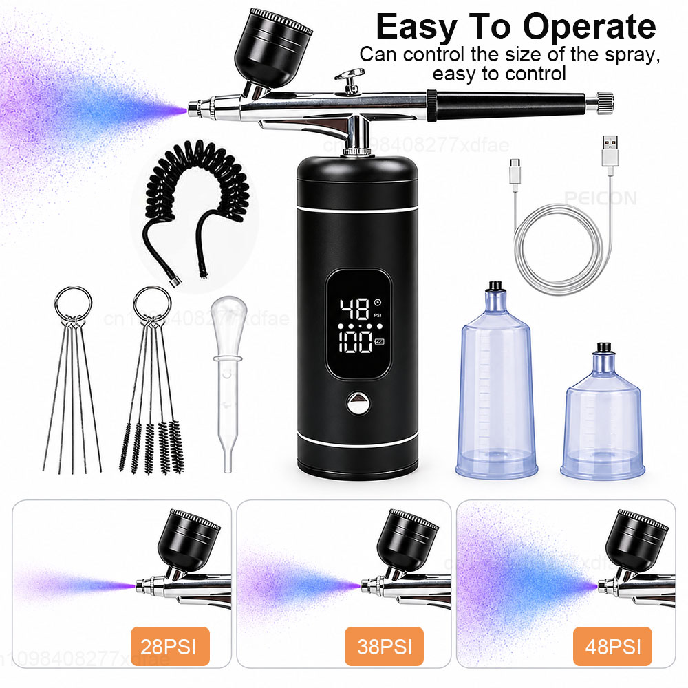 Cordless Airbrush Compressor K - Spray Gun Air Compressor Kit recension och pris
