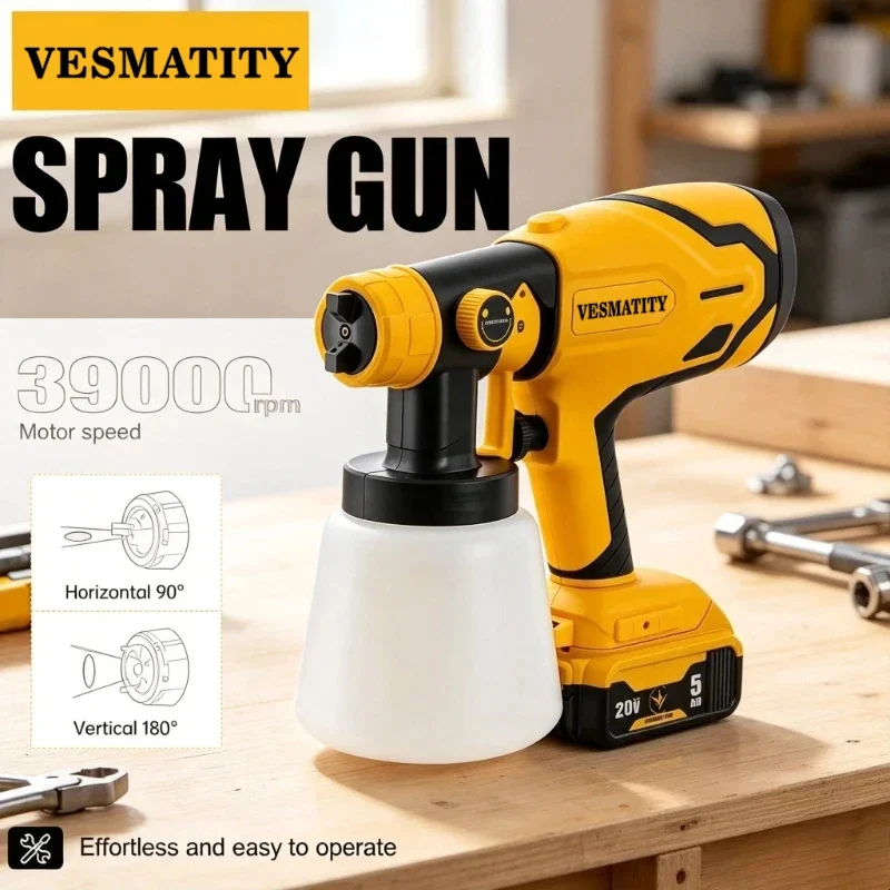 Adjustable HVLP Cordless Paint - Cordless Paint Sprayer 20V recension och pris