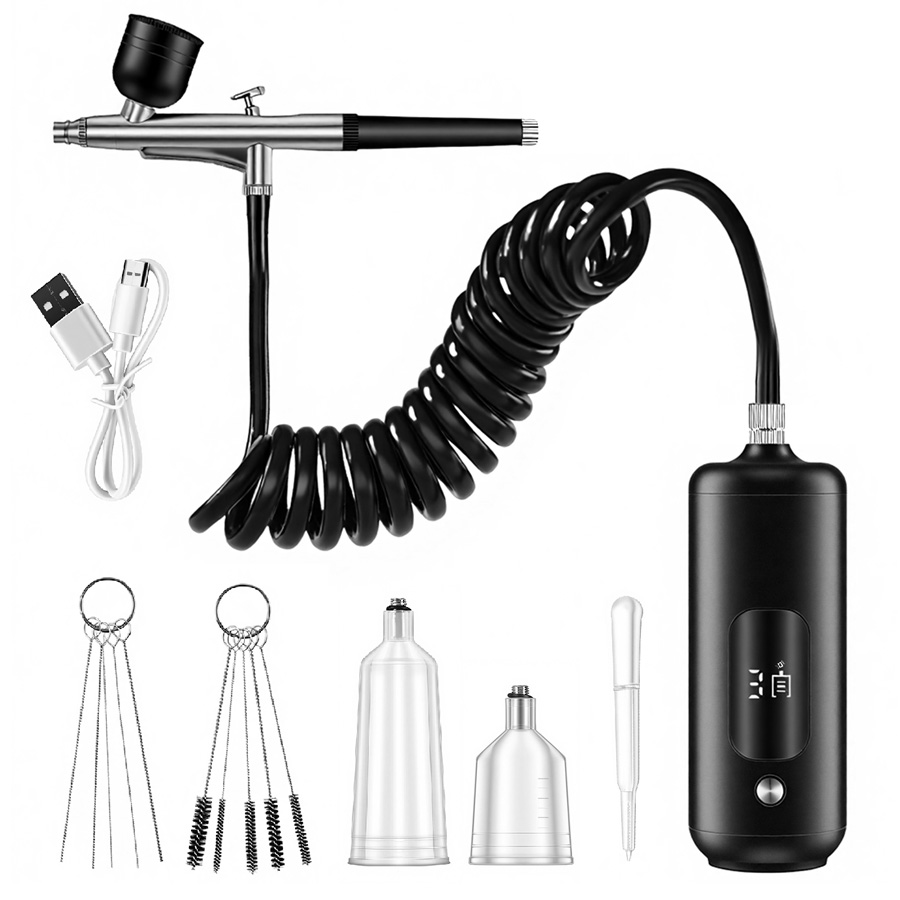 Portable Airbrush Mini Air Com - Spray Gun Air Compressor Kit recension och pris