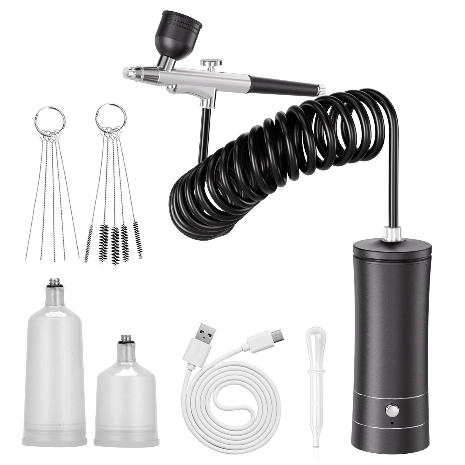Cordless Airbrush Kit with Com - Spray Gun Air Compressor Kit recension och pris
