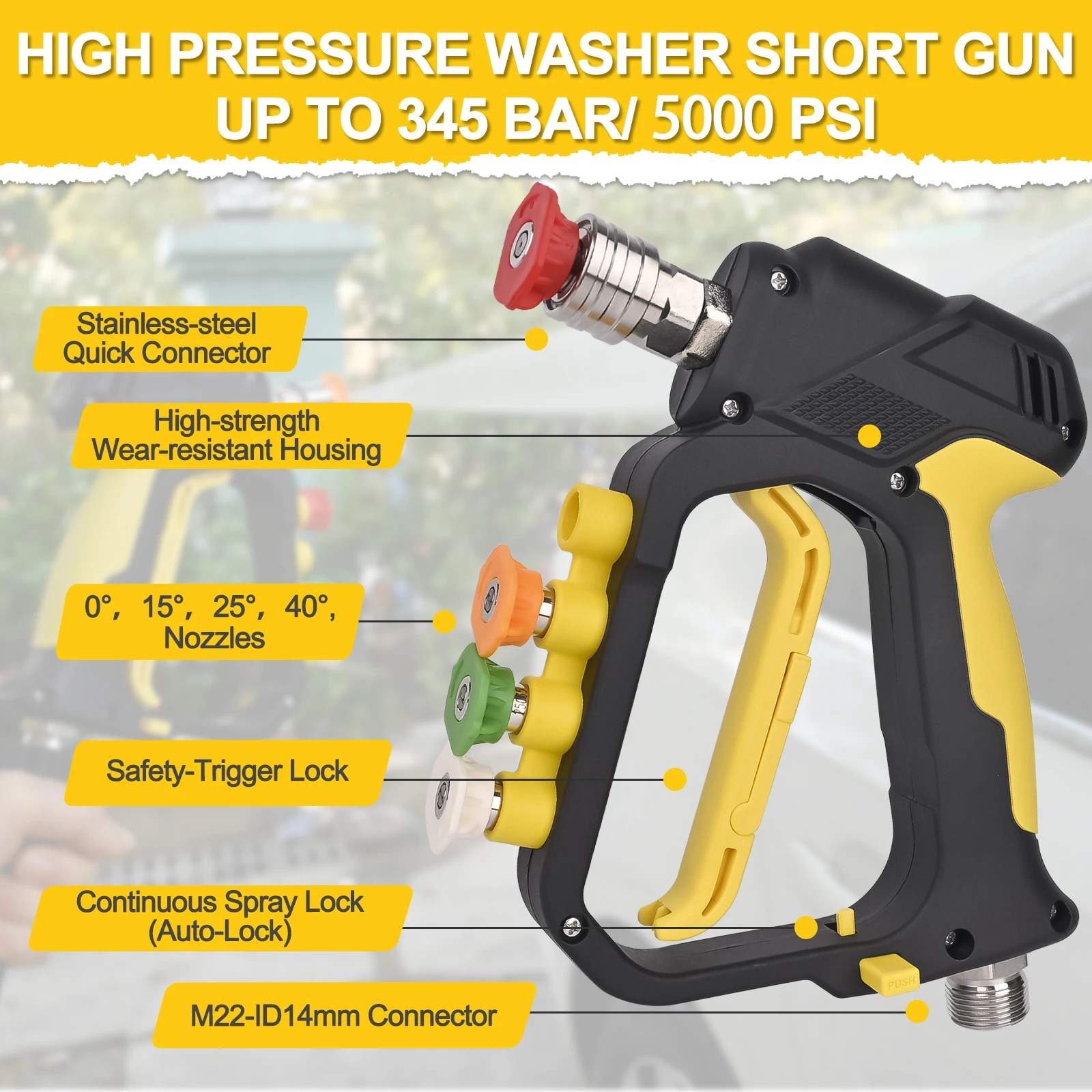 High Pressure Washer Short Spr - Airless Paint Sprayer 3000Psi recension och pris