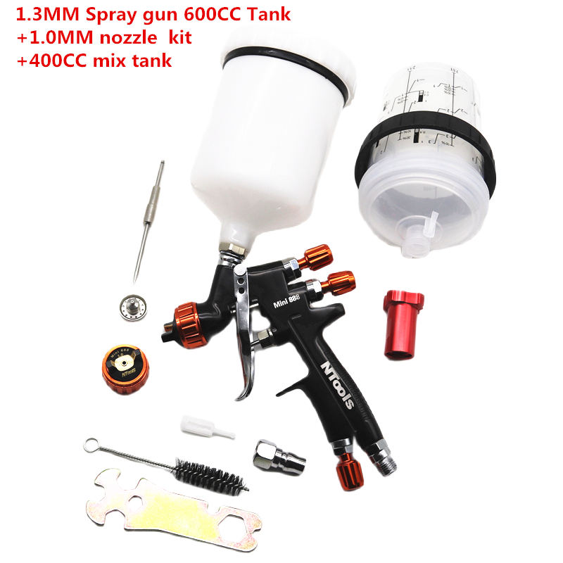 Ntools 1.3MM Spray Gun With 1. - Hvlp Spray Gun Gravity Feed recension och pris