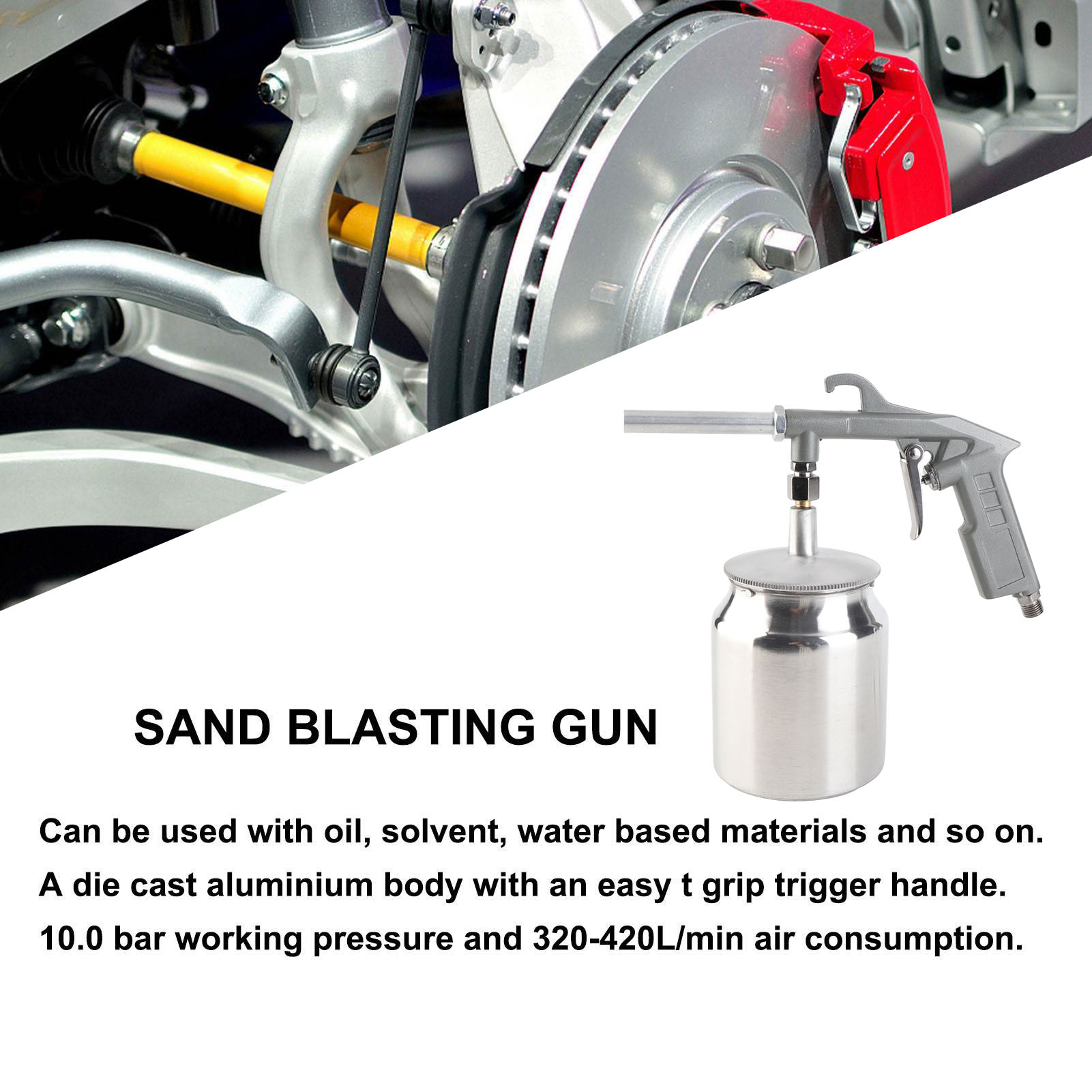 Sand Blasting Gun Sandblaster  - Spray Gun Cleaning Kit recension och pris