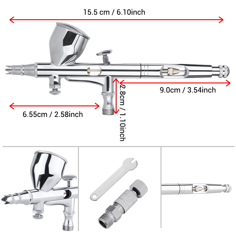 Gravity Dual-action Mini 9cc A - Spray Gun Cleaning Kit recension och pris