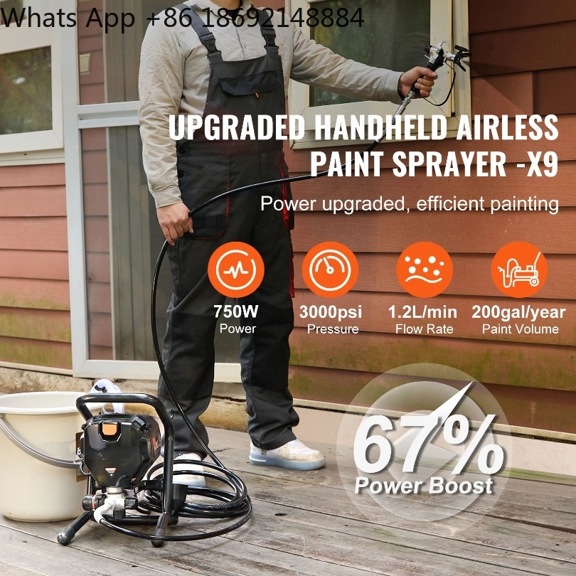 750W 950W Airless Paint Spraye - Airless Paint Sprayer 3000Psi recension och pris