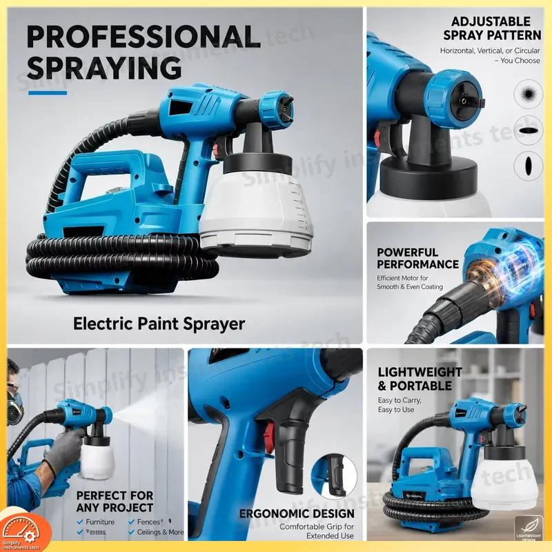 800W HVLP Paint Sprayer with 1 - Paint Sprayer For Fence Deck recension och pris