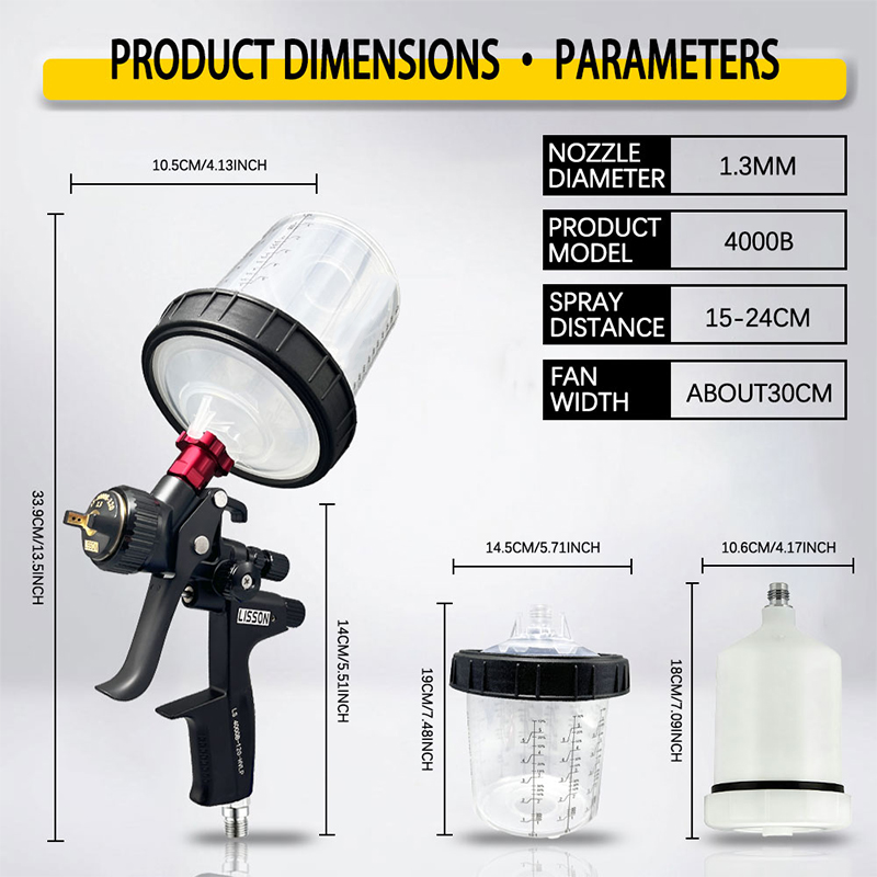 Hvlp Spray Gun with Adapter an - Hvlp Spray Gun Gravity Feed recension och pris