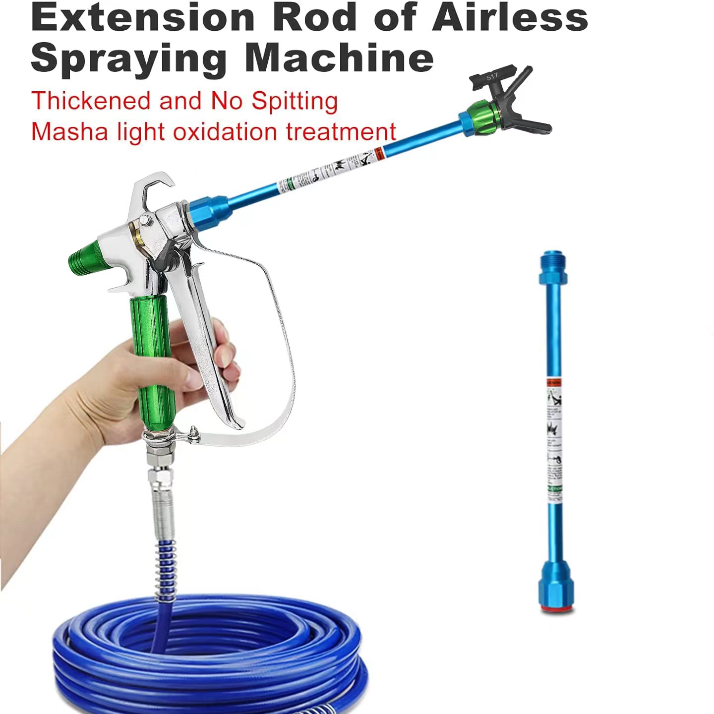 3 pcs High-Quality Airless Pai - Paint Sprayer Extension Pole recension och pris