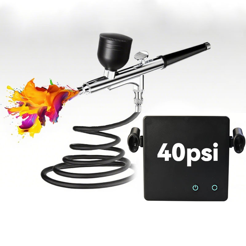 T001A Airbrush Paint Spray Gun - Spray Gun Air Compressor Kit recension och pris