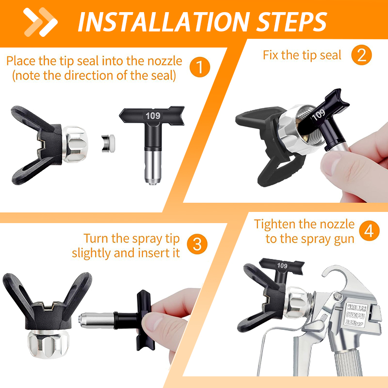 Airless Paint Spray Tips Kit w - Paint Sprayer Nozzle Kit recension och pris