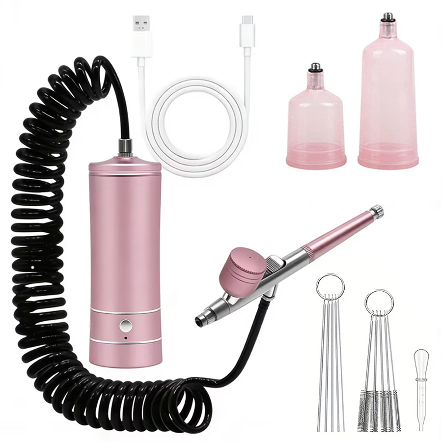 Portable Airbrush Kit With Com - Spray Gun Air Compressor Kit recension och pris