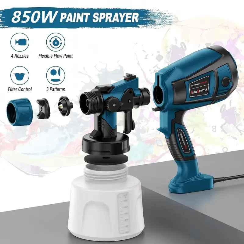 800W 1400ml Electric Spray Gun - Electric Paint Sprayer 800W recension och pris