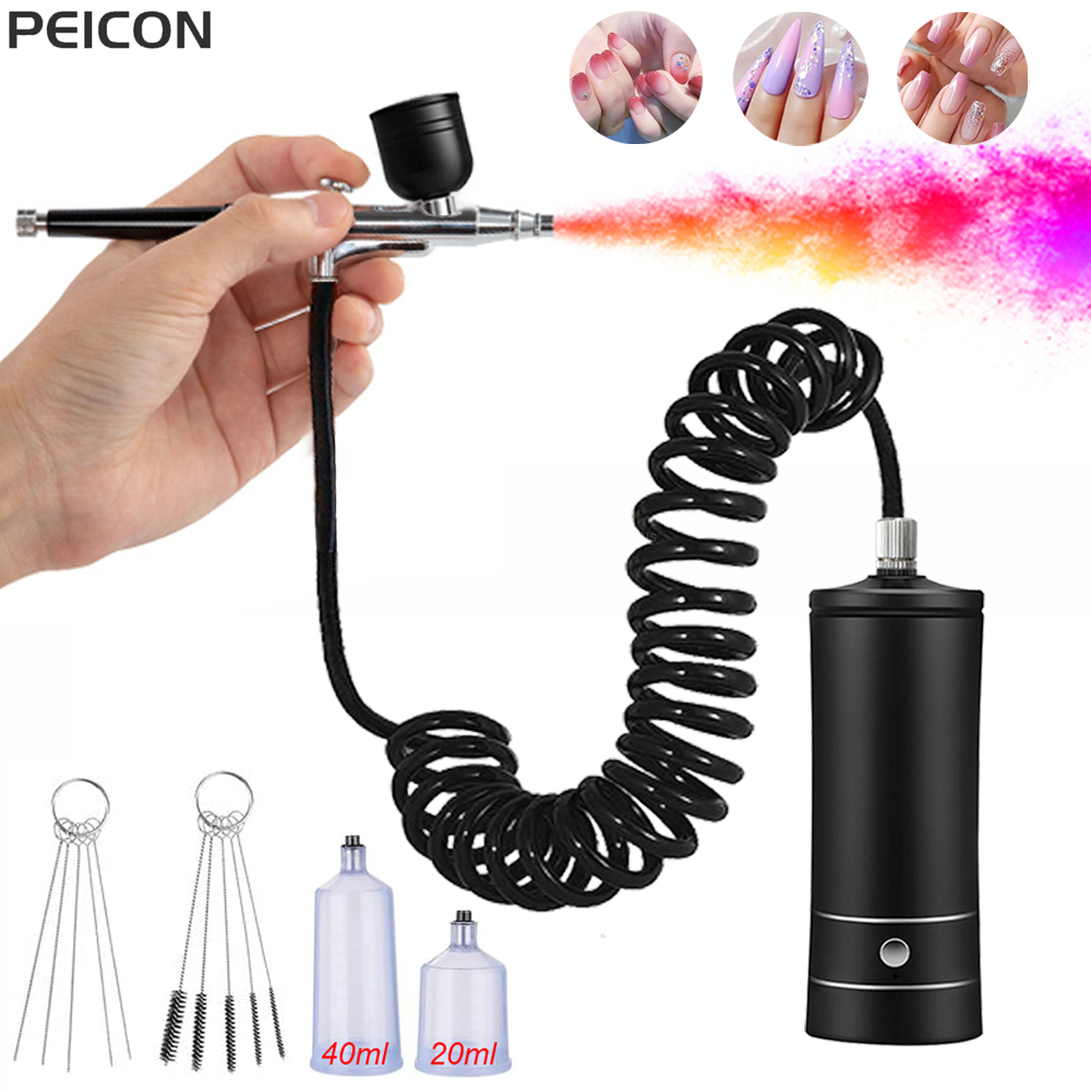 Airbrush Nail with Compressor  - Airbrush Kit Compressor recension och pris