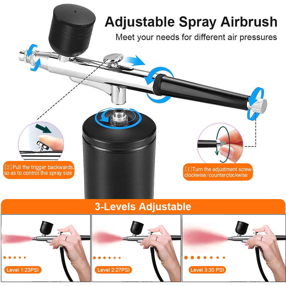 Airbrush Nail with Compressor  - Airbrush Kit Compressor recension och pris